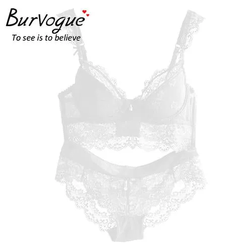 VenusFox Adjustable Lace Lingerie Bra Set