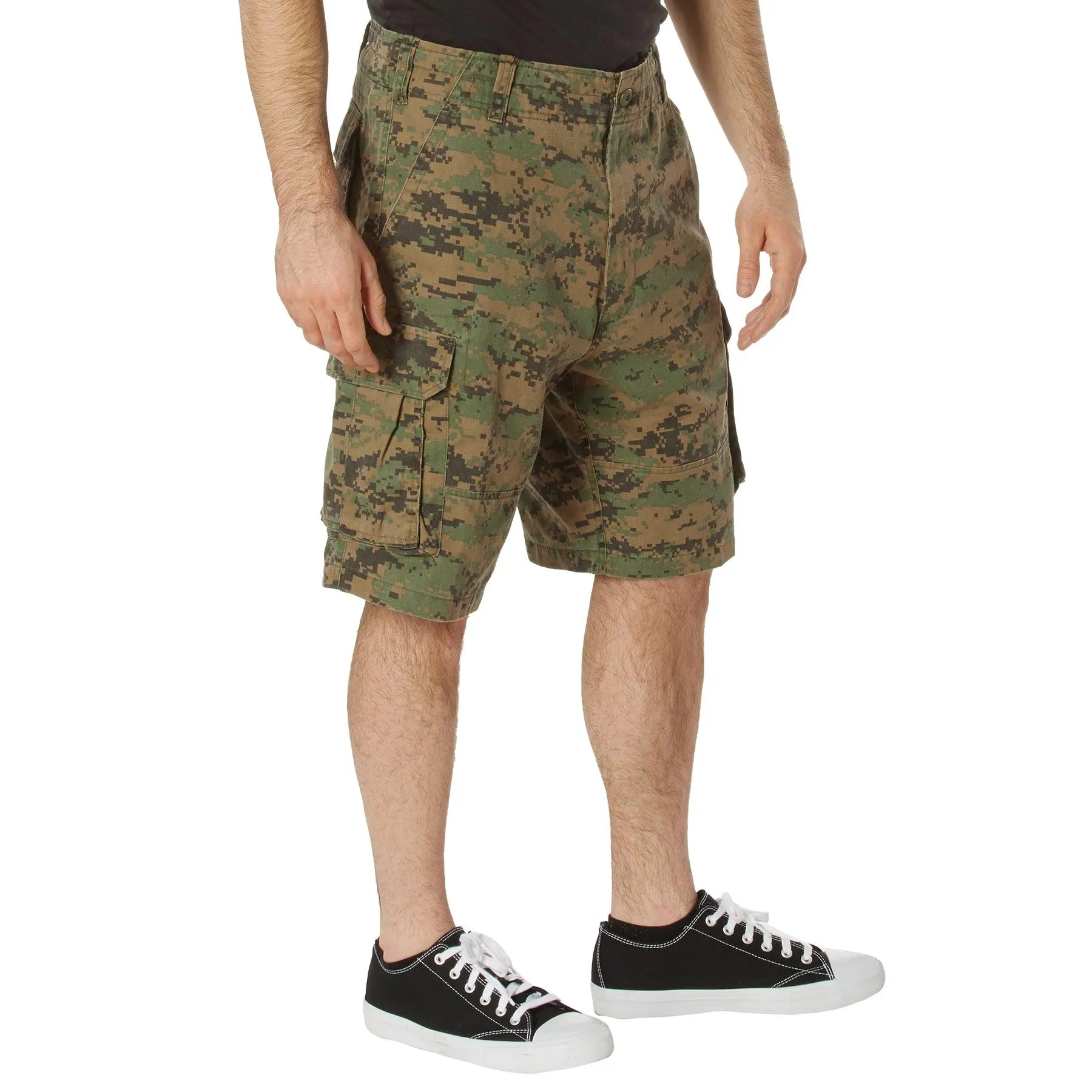 Vintage Camo Paratrooper Cargo Shorts