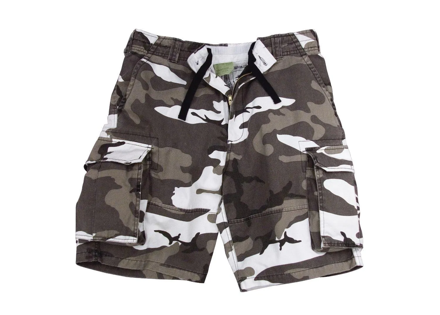 Vintage Camo Paratrooper Cargo Shorts