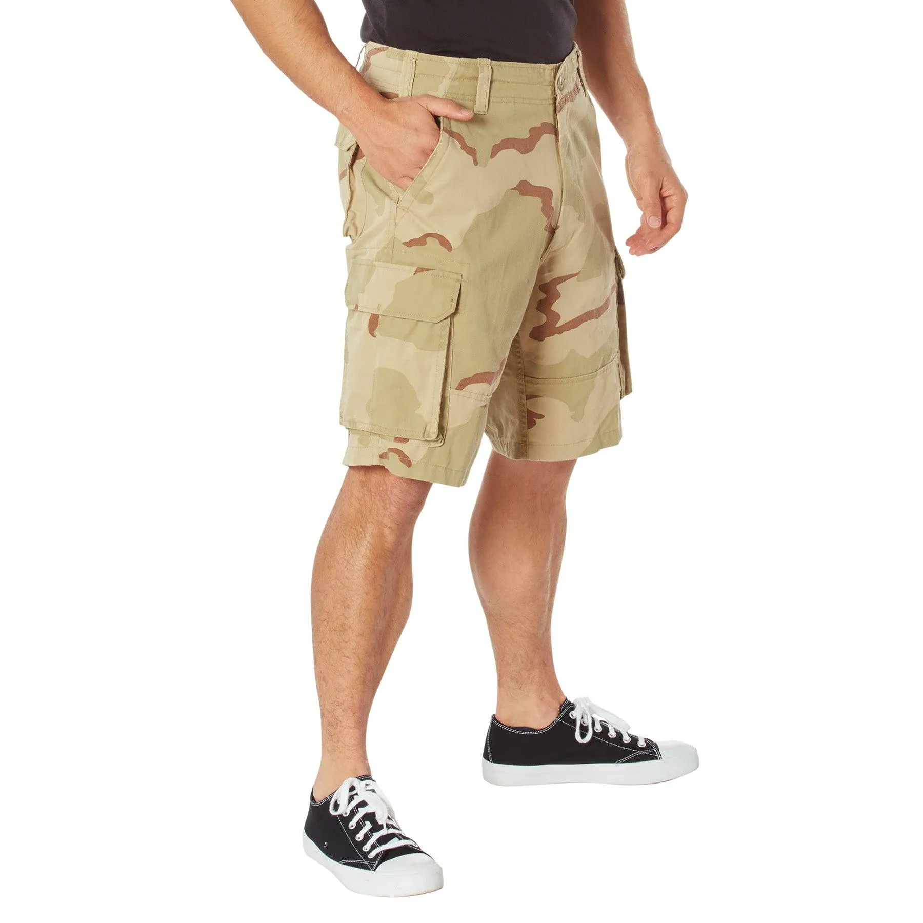 Vintage Camo Paratrooper Cargo Shorts