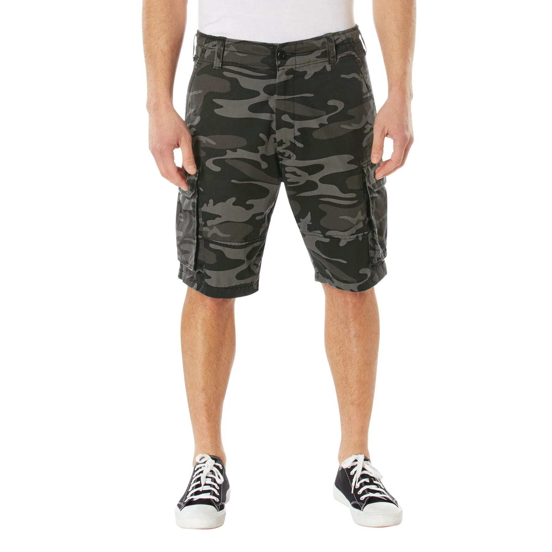 Vintage Camo Paratrooper Cargo Shorts