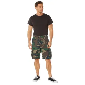 Vintage Camo Paratrooper Cargo Shorts