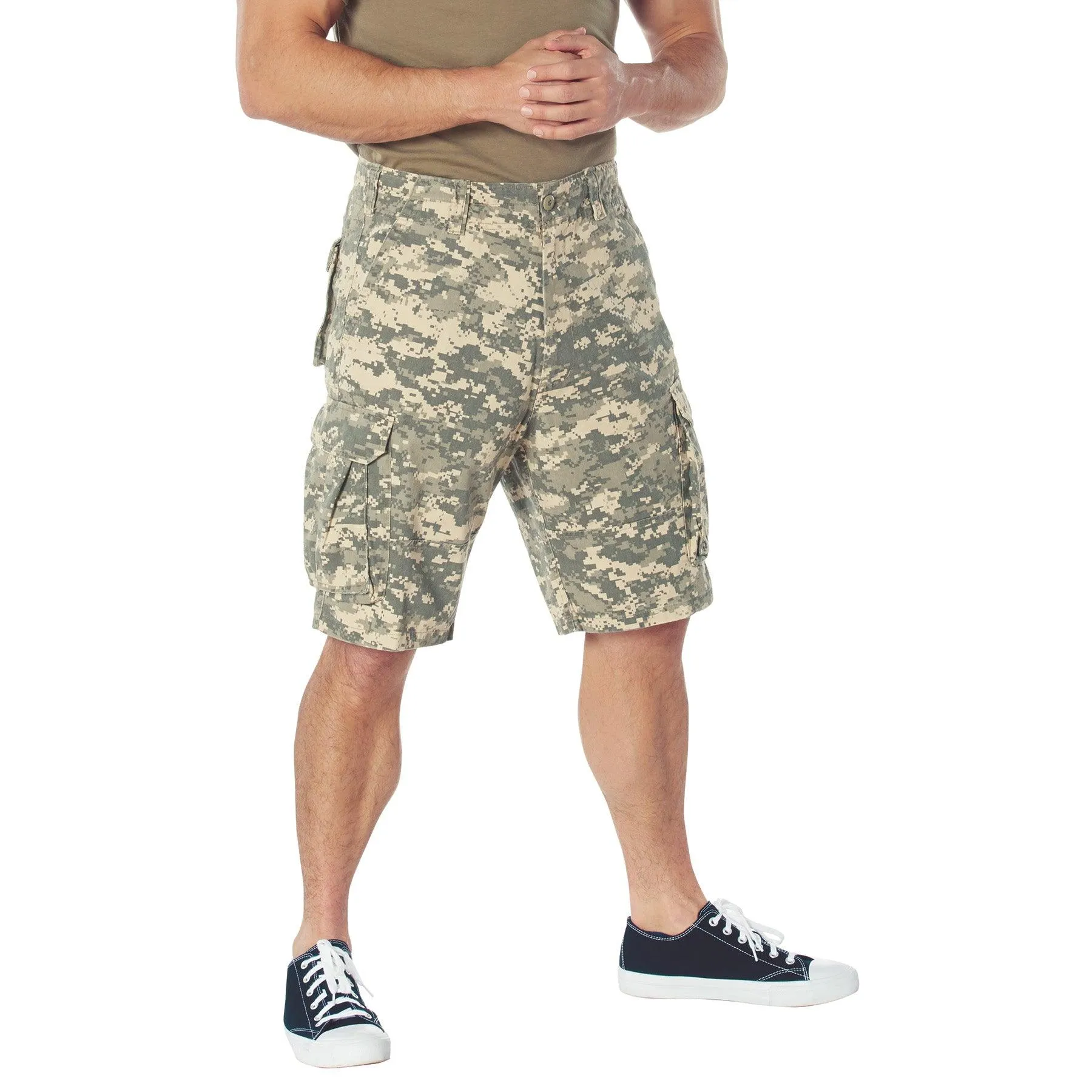 Vintage Camo Paratrooper Cargo Shorts