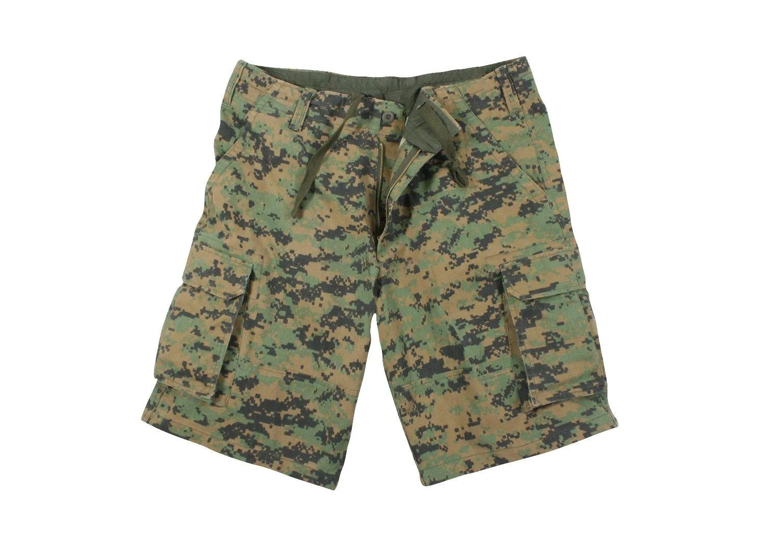 Vintage Camo Paratrooper Cargo Shorts