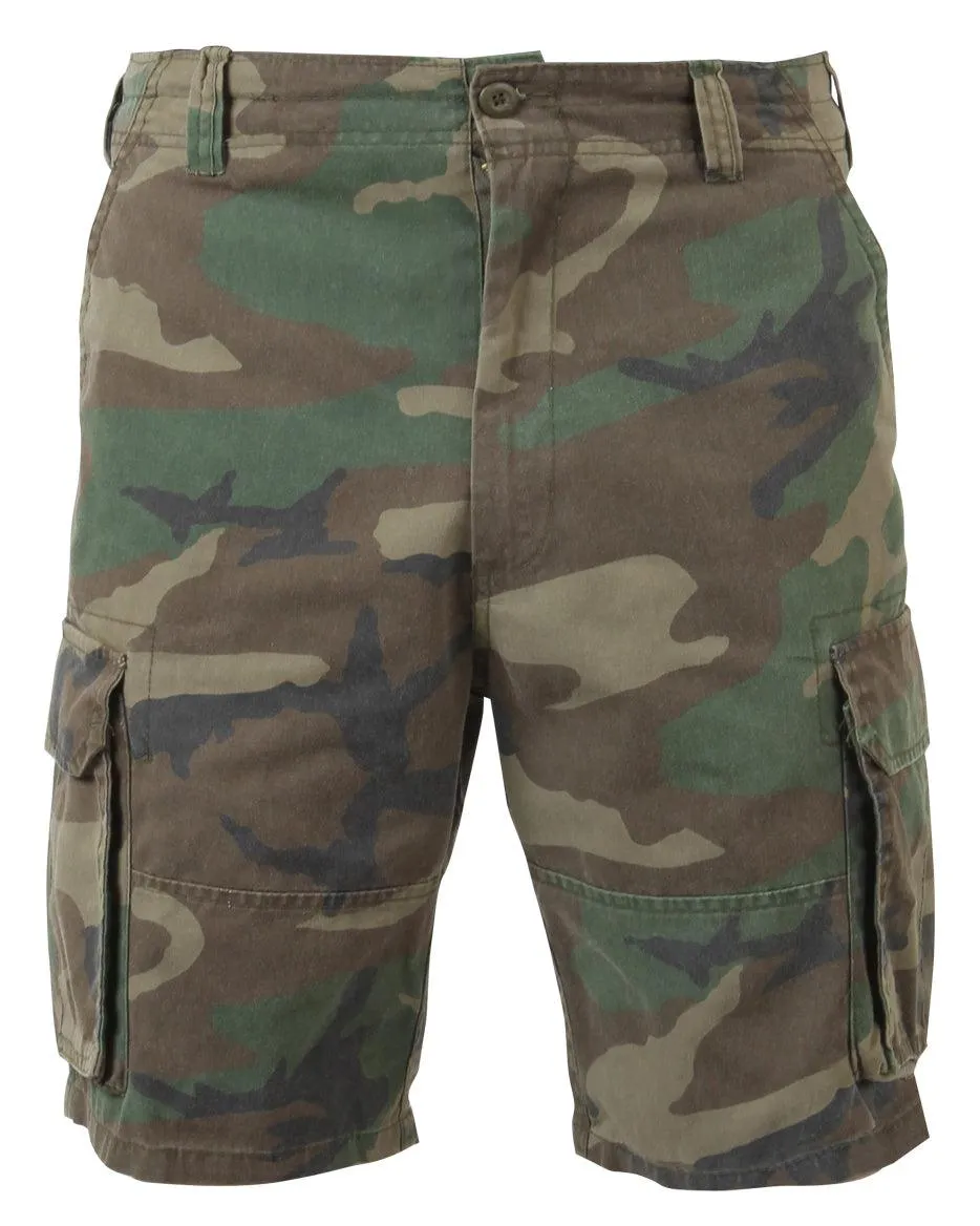 Vintage Camo Paratrooper Cargo Shorts