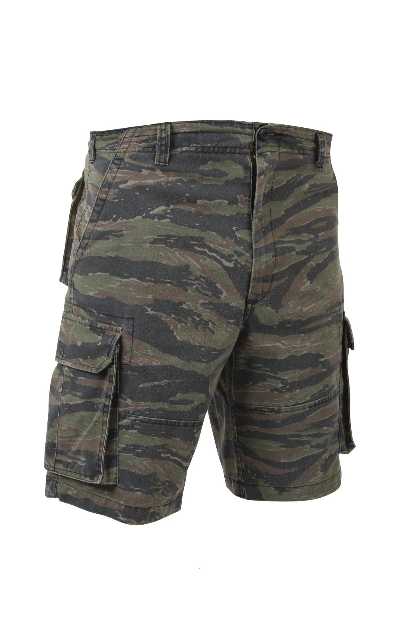 Vintage Camo Paratrooper Cargo Shorts