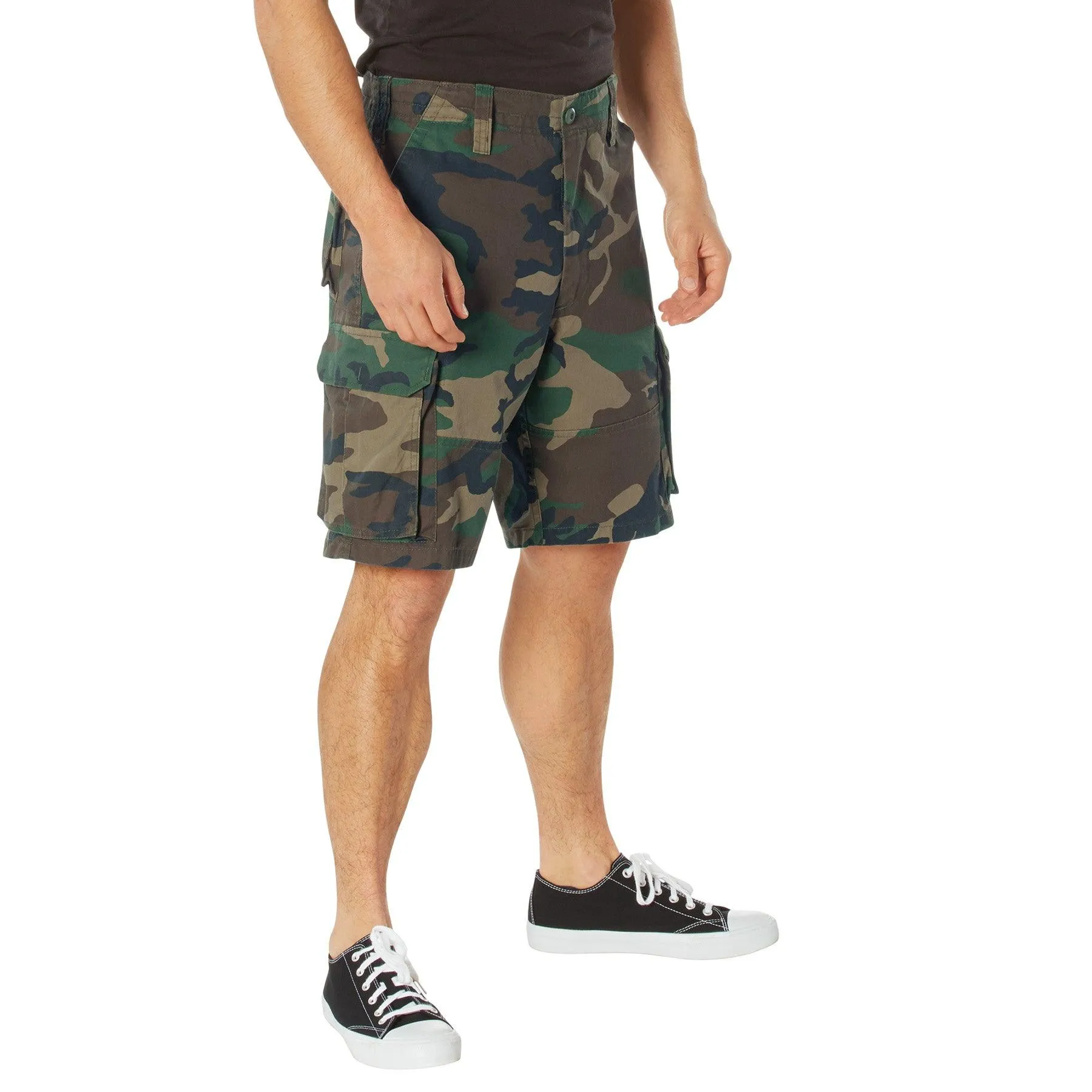 Vintage Camo Paratrooper Cargo Shorts