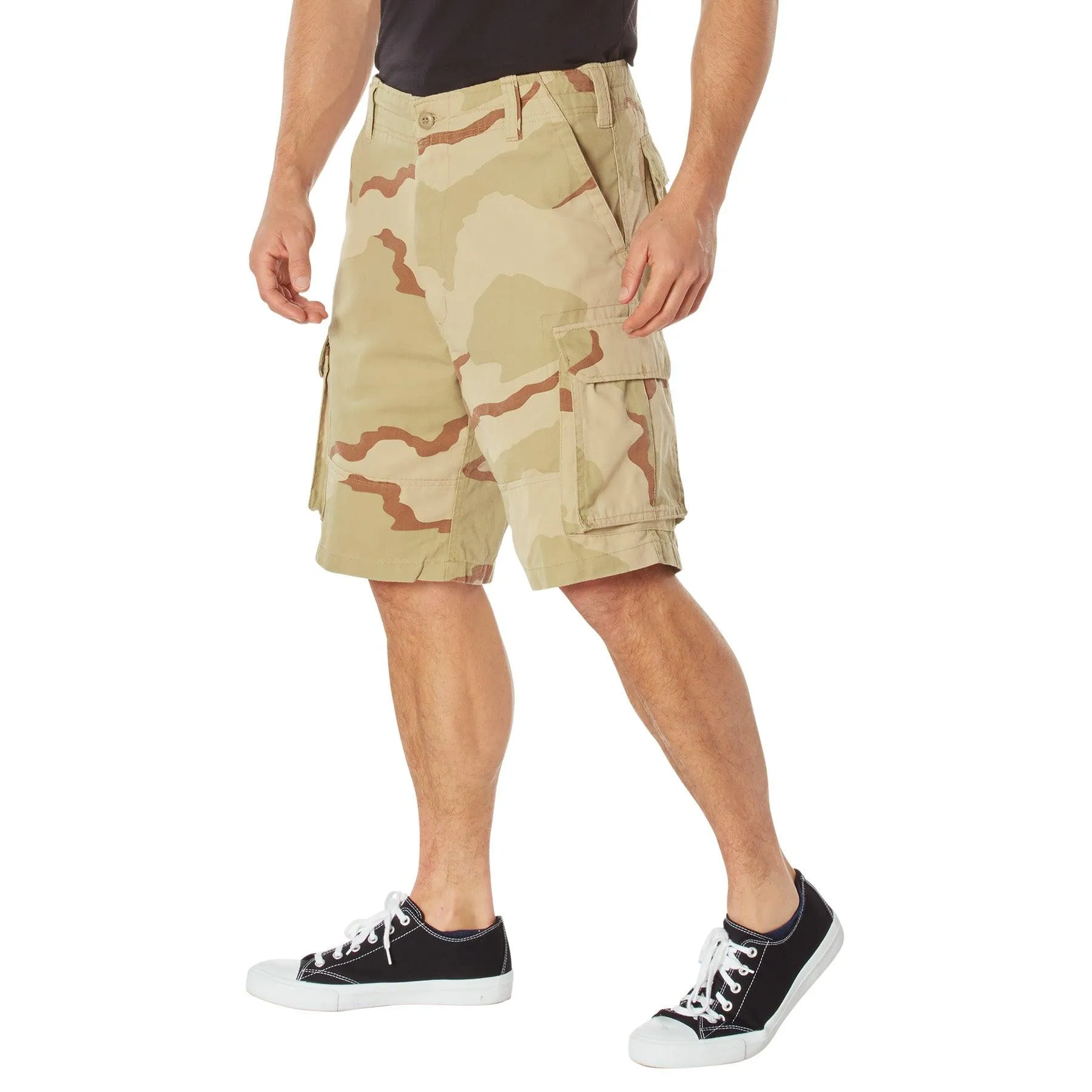 Vintage Camo Paratrooper Cargo Shorts