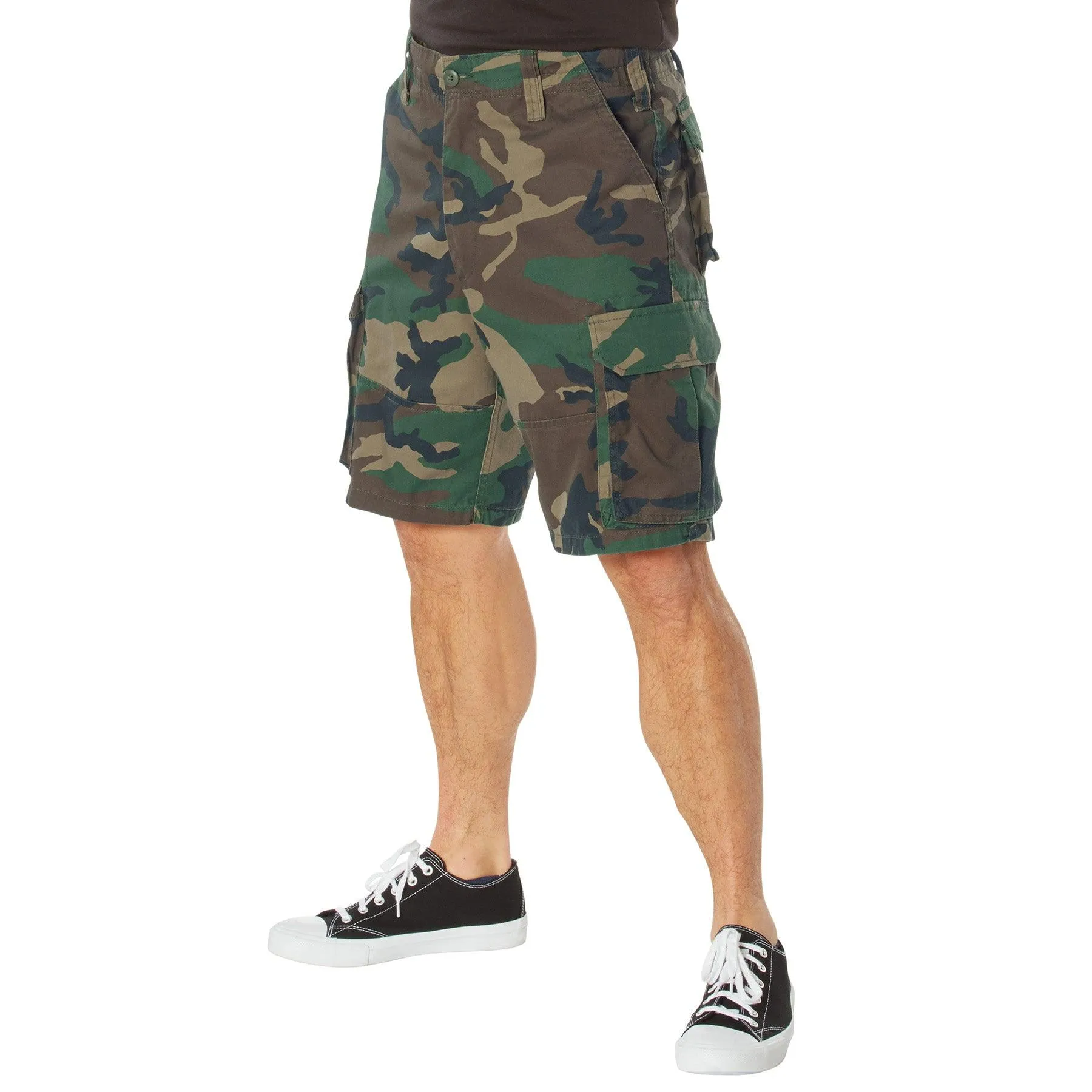 Vintage Camo Paratrooper Cargo Shorts