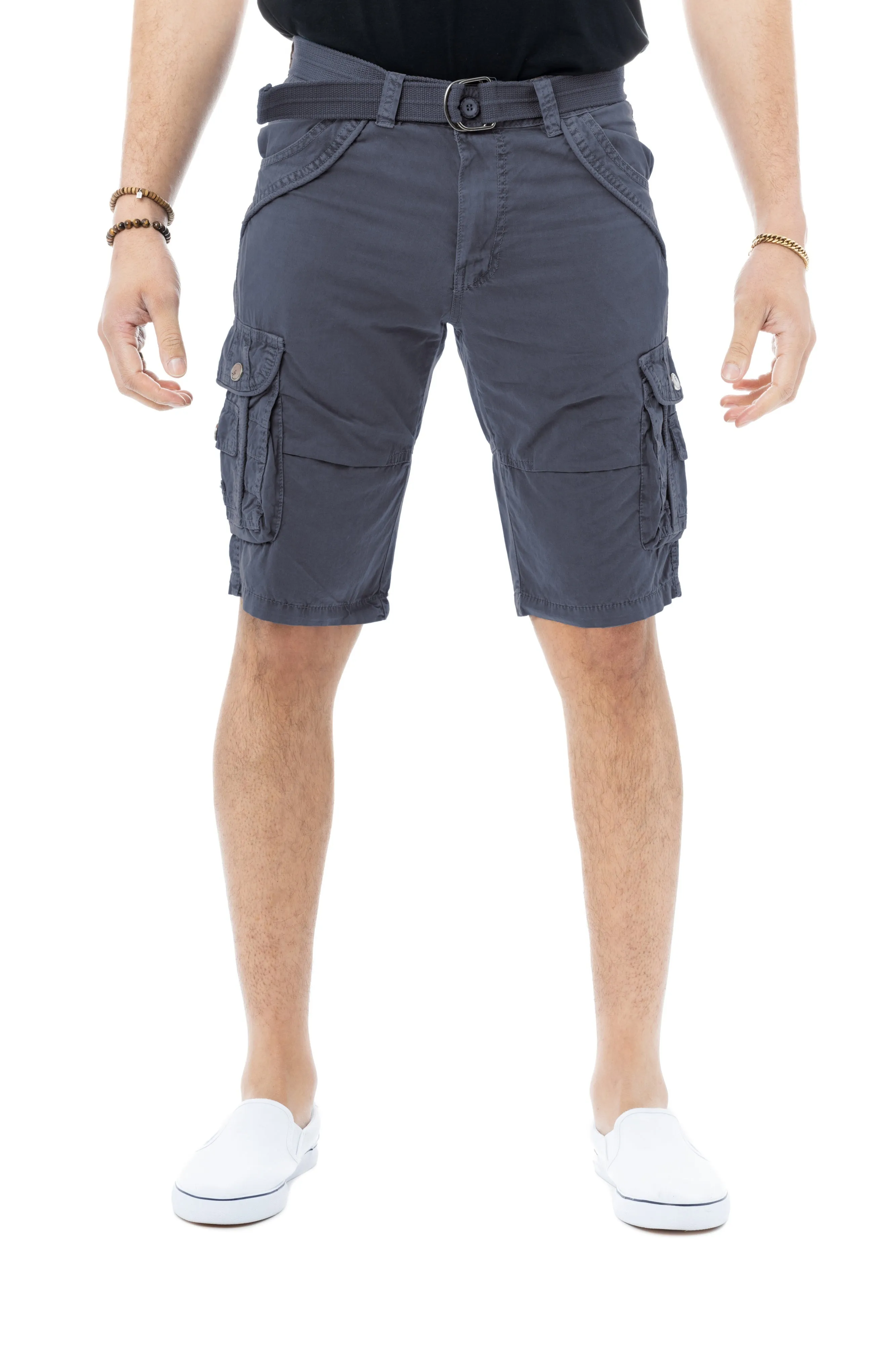 X RAY Men's 12.5" Long Cotton Cargo Shorts