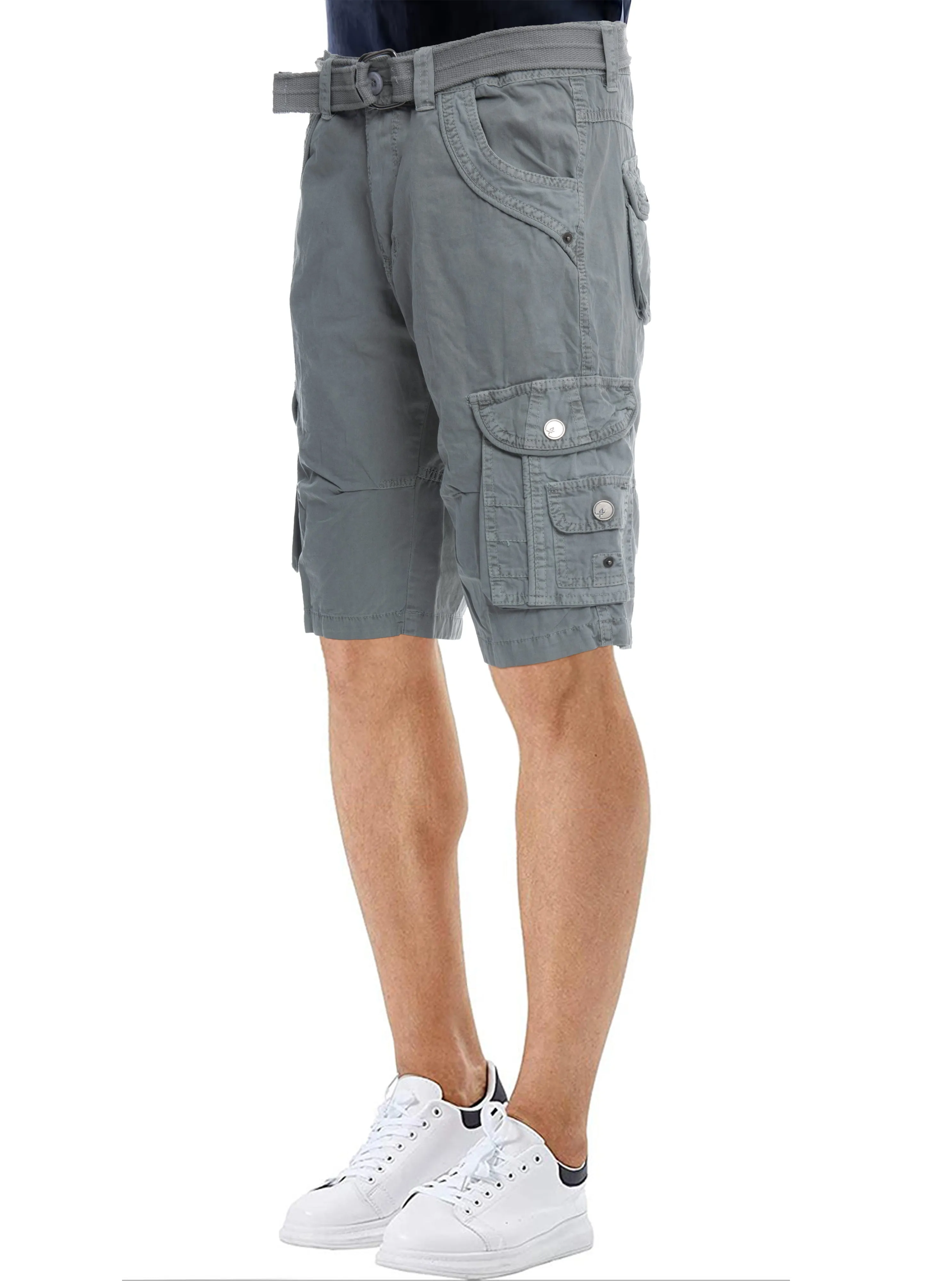 X RAY Men's 12.5" Long Cotton Cargo Shorts