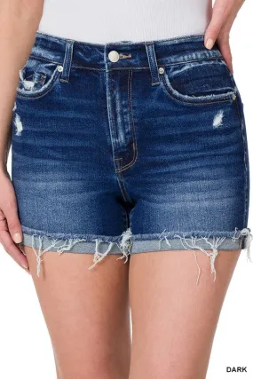 Zenana Cuffed Hem Shorts